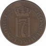 Монета. Норвегия. 5 эре 1935 год. рев.