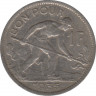 Монета. Люксембург. 1 франк 1935 год. ав.