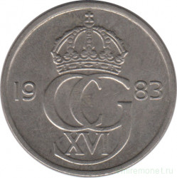 Монета. Швеция. 50 эре 1983 год.