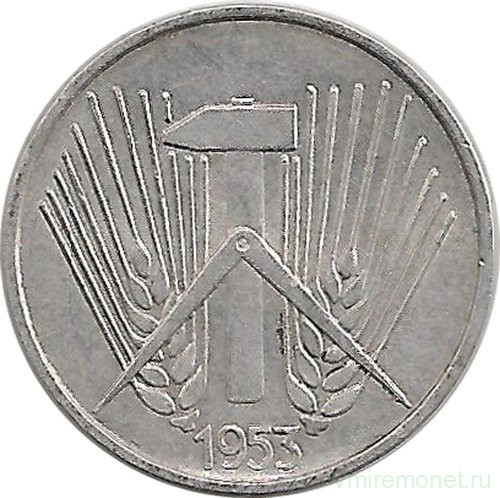 Монета. ГДР. 1 пфенниг 1953 год (A).