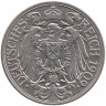 Монета. Германская империя. 25 пфеннигов 1909 год. (А).