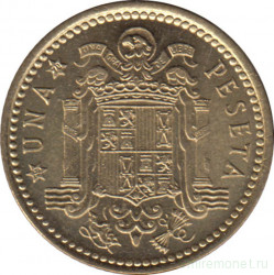 Монета. Испания. 1 песета 1970 (1966) год.
