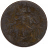 Монета. Франция. 10 сантимов 1902 год.