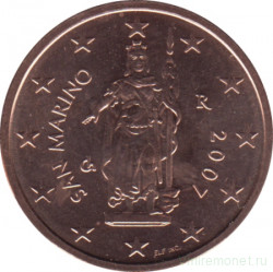 Монета. Сан-Марино. 2 цента 2007 год. 