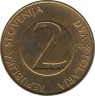 Монета. Словения. 2 толара 1998 год. ав.