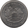 Монета. Канада. 25 центов 1992 год. 125 лет Конфедерации Канада. Новый Бронсвик. ав.