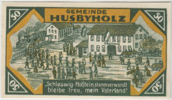 Бона. Нотгельд. Германия. Город Хузбихольц. 50 пфеннигов 1921 год. Вариант 638.1.4.