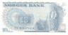 Банкнота. Норвегия. 10 крон 1979 год. Тип 36c.