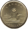 Монета. Канада. 1 доллар 2022 год. ав.