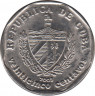 Монета. Куба. 25 сентаво 2003 год (конвертируемый песо). ав.