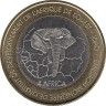 Монета. Западноафриканский экономический и валютный союз (ВСЕАО). Гвинея-Бисау. 6000 песо 2004 год. Газель. рев.