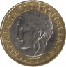  Монета. Италия. 1000 лир 1997 год. Евросоюз. рев.
