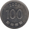Монета. Южная Корея. 100 вон 2008 год. ав.