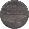 Монета. Нидерланды. 2,5 гульдена 1987 год. рев.