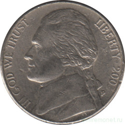 Монета. США. 5 центов 2003 год. Монетный двор P.