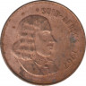 Монета. Южно-Африканская республика (ЮАР). 2 цента 1967 год. Аверс - "SUID-AFRIKA". ав.