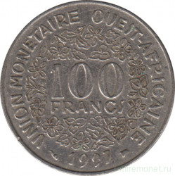 Монета. Западноафриканский экономический и валютный союз (ВСЕАО). 100 франков 1997 год.