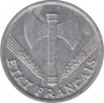 Монета. Франция. 50 сантимов 1944 год. Правительство Виши. рев.