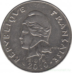 Монета. Новая Каледония. 20 франков 2010 год.