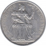 Монета. Французская Полинезия. 5 франков 1983 год. ав.