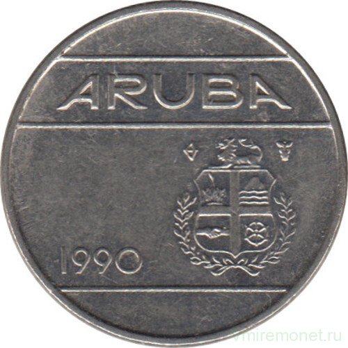Монета. Аруба. 10 центов 1990 год.