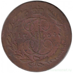 Монета. Россия. 5 копеек 1764 год. ММ.