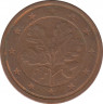 Монета. Германия. 2 цента 2005 год. (A). ав.