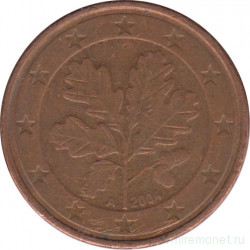 Монета. Германия. 5 центов 2004 год (А).