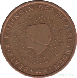 Монета. Нидерланды. 5 центов 2010 год.