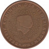 Монета. Нидерланды. 5 центов 2010 год. ав.