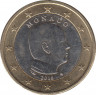 Монета. Монако. 1 евро 2016 год. ав.