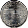 Монета. США. 25 центов 2009 год. Штат № 52 Пуэрто-Рико.