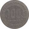 Монета. Центральноафриканский экономический и валютный союз (ВЕАС). 100 франков 1972 год. ав.