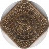 Монета. Нидерландские Антильские острова. 50 центов 1989 год. рев.