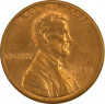Монета. США. 1 цент 1989 год. ав