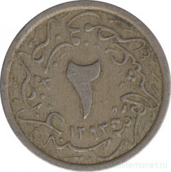 Монета. Египет. 2/10 кирша 1907 (1293/33) год.