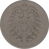 Монета. Германия (Германская империя 1871-1922). 10 пфеннигов 1876 год. (C). рев.