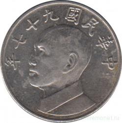 Монета. Тайвань. 5 долларов 2008 год. (97-й год Китайской республики).