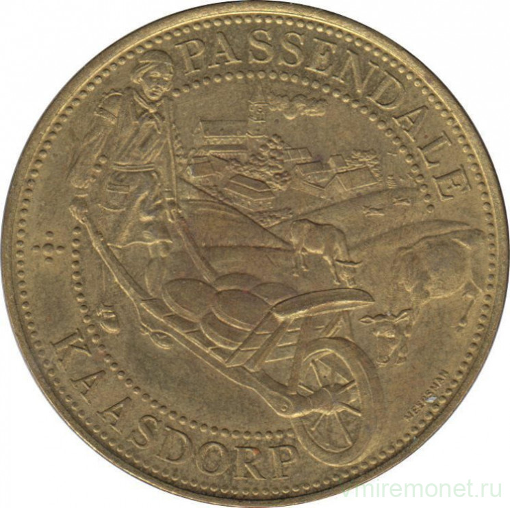 Монетовидный жетон. Бельгия. Пассендале. 50 пассендалеров 1981 год.