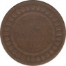 Монета. Тунис. 5 сантимов 1892 год. ав.