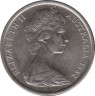 Монета. Австралия. 5 центов 1982 год. ав.