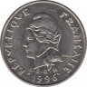 Монета. Новая Каледония. 10 франков 1996 год. ав.