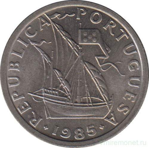 Монета. Португалия. 2,5 эскудо 1985 год.