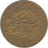 Монета. Экваториальная Африка (КФА). 25 франков 1972 год. ав.