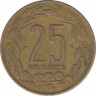 Монета. Экваториальная Африка (КФА). 25 франков 1972 год. рев.