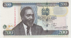 Банкнота. Кения. 200 шиллингов 2010 год.