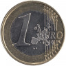 Монета. Финляндия. 1 евро 2002 год.