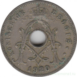 Монета. Бельгия. 5 сантимов 1920 год. BELGIE.