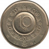  Монета. Норвегия. 10 крон 1991 год. ав.