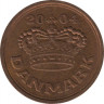 Монета. Дания. 50 эре 2004 год. ав.